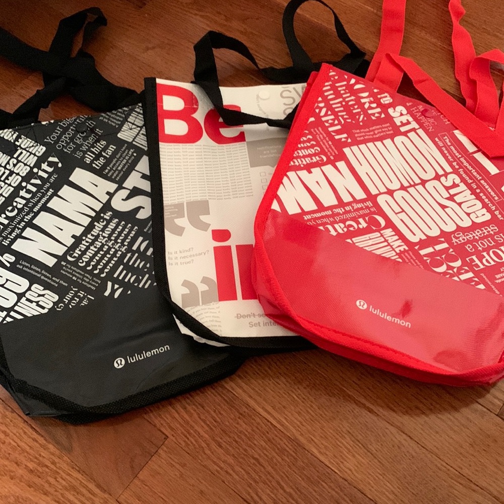 New set of 3 lululemon bags